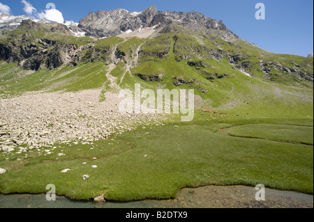 Plan de la plagne valle della Vanoise, Savoie, Francia Foto Stock