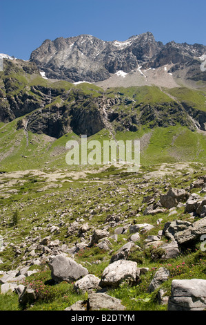 Plan de la plagne valle della Vanoise, Savoie, Francia Foto Stock