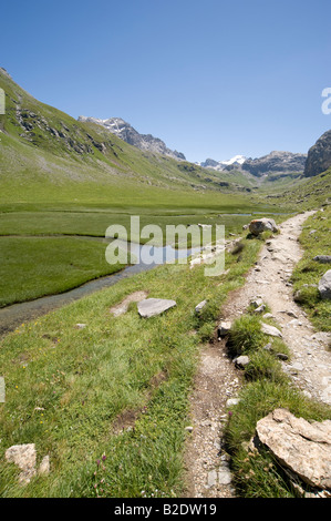 Plan de la plagne valle della Vanoise, Savoie, Francia Foto Stock