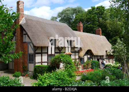 Anne Hathaway's Cottage Cottage Lane, Shottery, Stratford-upon-Avon, Warwickshire, Inghilterra, Regno Unito Foto Stock