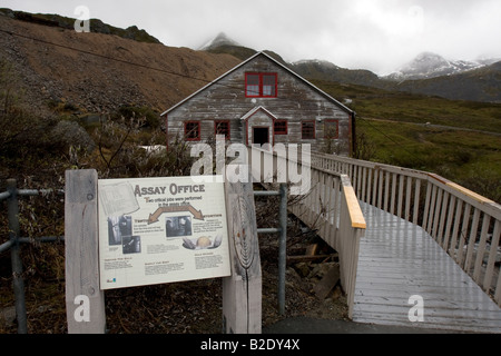 Indipendenza abbandonata miniera di Hatcher pass, Alaska, STATI UNITI D'AMERICA Foto Stock