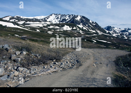 Wild montagne vicino Hatcher Pass, Hatcher Pass Road. Foto Stock