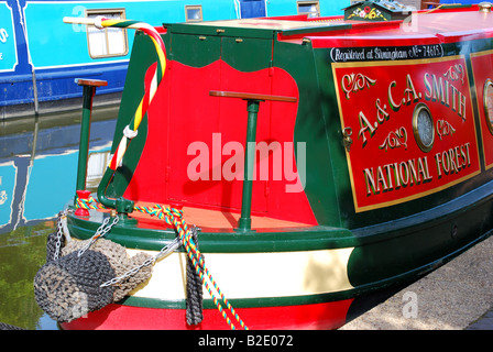 Battelli sul canale di Oxford, Banbury, Oxfordshire, England, Regno Unito Foto Stock