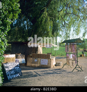 Farm locale produce in vendita Ardèche Francia Foto Stock