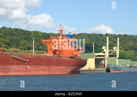 Yeoman Bridge Portarinfuse Normandia Francia vicino a Caudebec en Caux Foto Stock