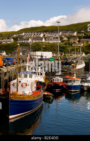Barche da pesca nel porto di Mallaig, Scozia Foto Stock