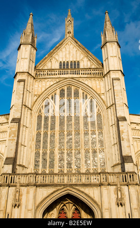 La Cattedrale di Winchester, Hampshire, Inghilterra, Regno Unito Foto Stock