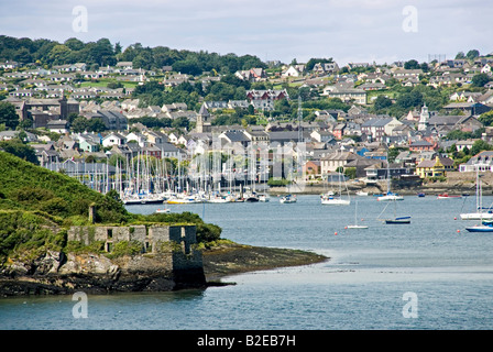 Barche a vela a porto, Kinsale, Cork County, munster, irlanda Foto Stock