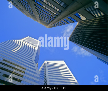 Ricerca di edifici ad alta e cielo Brisbane Australia Foto Stock
