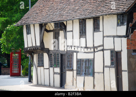 Edificio con travi di legno, Sheep Street, Stratford-upon-Avon, Warwickshire, Inghilterra, Regno Unito Foto Stock