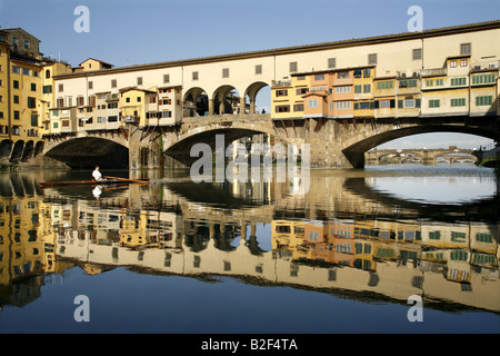 Ponte Vecchio, Firenze, Toscana, Italia Foto Stock