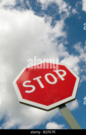 Strada stop, Francia Foto Stock