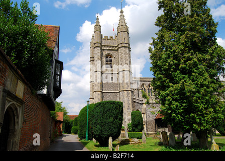 Chiesa Parrocchiale di Santa Maria e di tutti i santi, Beaconsfield Città Vecchia, Beaconsfield, Buckinghamshire, Inghilterra, Regno Unito Foto Stock