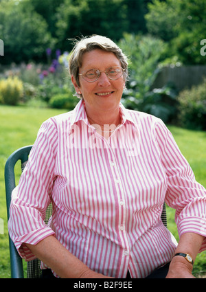 Nonna felice. Foto Stock