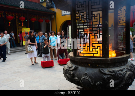Jade Budda tempio cinese di Shanghai Foto Stock
