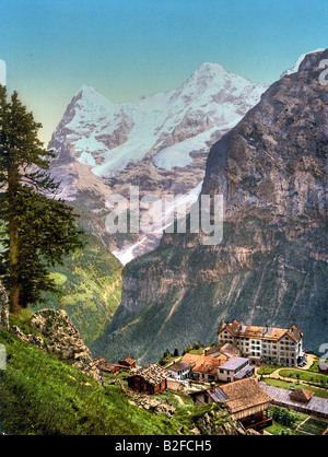 Murren o Muerren, Svizzera Foto Stock