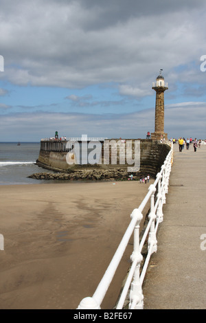 Whitby Harbour, Whitby, North Yorkshire, Inghilterra, Regno Unito Foto Stock
