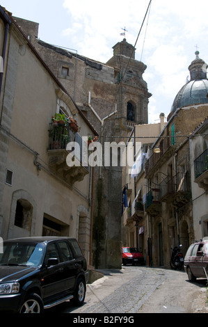 Caltagirone, Sicilia, vicoli Foto Stock