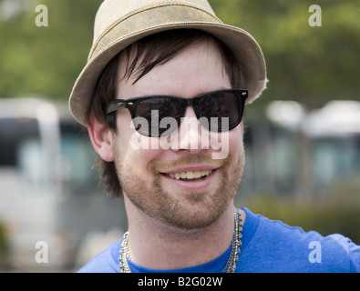 Vincitrice del premio American Idol David Cook firma autografi di Arco Arena a Sacramento in California 7 9 08 Foto Stock