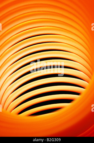 Abstract vista ravvicinata di un 'Slinky' toy Foto Stock