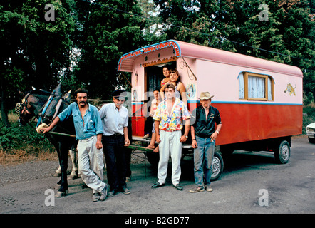 Gli zingari IN FRANCIA Foto Stock