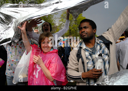 Amo la musica odio il razzismo Festival Victoria Park East London Aprile 2008. Foto Stock