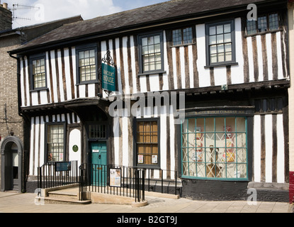 Ancient House Museum, White Hart Street, Thetford, Norfolk. Regno Unito grado che ho elencato. Rinnovato Tudor Merchant's House. Foto Stock
