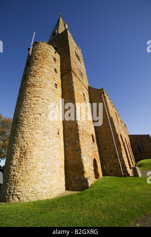 Esterno, Chiesa di San, Brixworth, Northamptonshire Foto Stock