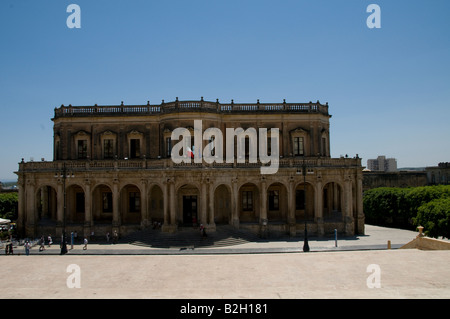 Noto ,Sicilia, Palazzo Ducezio, Municipio Foto Stock