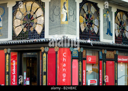 Cina caixa las Ramblas di Barcellona Foto Stock