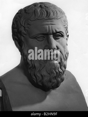 Platone, 427 - 347 a.C., filosofo greco, ritratto, busto, Foto Stock