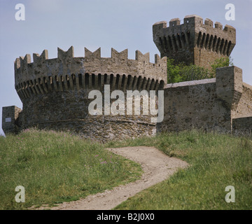 Geografia / viaggi, Italia, Toscana, Populonia, medievale, fort, fortezza, castello, medioevo, etrusca Foto Stock