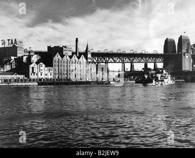 Geografia / viaggio, Australia, città, Sydney, porto, 1950s, Foto Stock