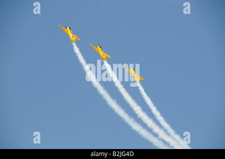 Il canadese Harvard Aerobatic Team presso il Rochester NY International Air Show. Foto Stock