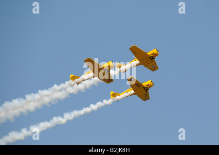 Il canadese Harvard Aerobatic Team presso il Rochester NY International Air Show. Foto Stock