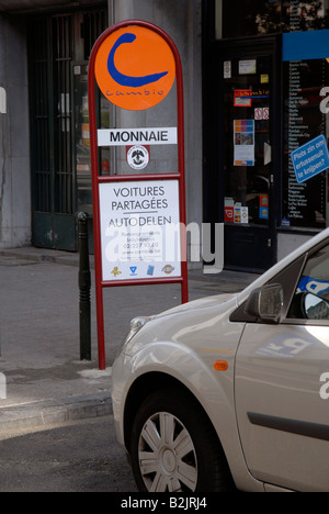 Auto condivisa in Bruxelles Belgio Foto Stock