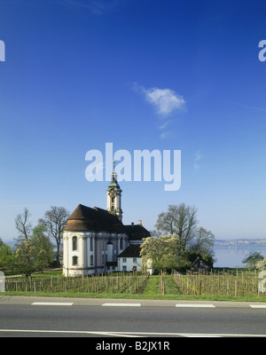 Architettura, chiese e conventi, GERMANIA Baden-Wuerttemberg, Birnau, di Santa Maria la Chiesa del pellegrinaggio, costruito: 1746 - 1749, vista esterna, , Additional-Rights-Clearance-Info-Not-Available Foto Stock