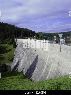 Geografia / viaggi, GERMANIA Baden-Wuerttemberg, paesaggi, Foresta Nera, Parco Naturale Südschwarzwald (sud della Foresta Nera), Schluchsee, dam, Additional-Rights-Clearance-Info-Not-Available Foto Stock