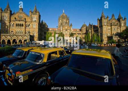 CST Chhatrapati Shivaji Terminus in Mumbai India Foto Stock