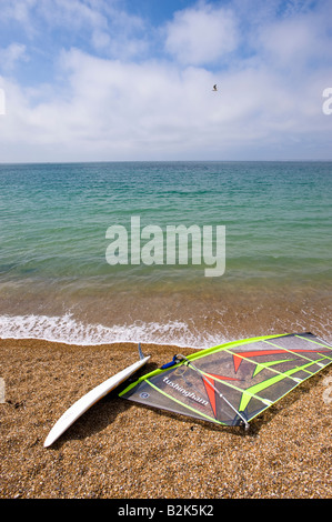 Waterfront a Totland Bay Isle of Wight Regno Unito Foto Stock