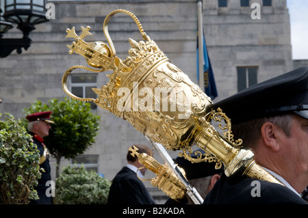 Il cerimoniale di macis della città di Southampton Inghilterra Foto Stock