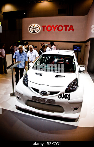 Toyota Aygo Crazy sulla Toyota Stand al Motorshow di Londra excel Foto Stock