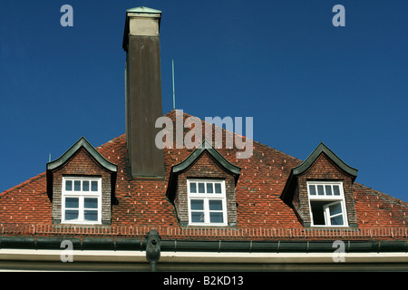 Antica dimora in stile tedesco nelle Alpi. Foto Stock