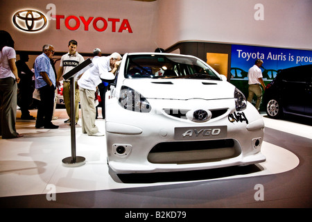 Toyota Aygo Crazy sulla Toyota Stand al Motorshow di Londra excel Foto Stock