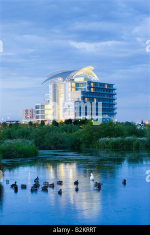 St Davids Hotel Zone umide per la Baia di Cardiff Foto Stock