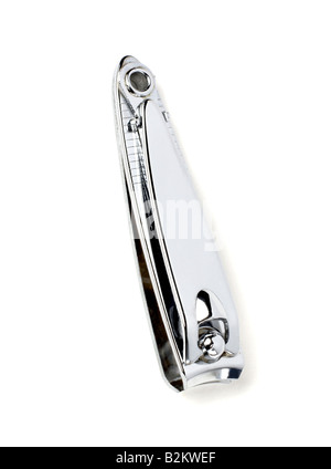 Chrome Nail clipper Foto Stock