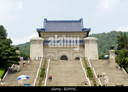 Cina, Nanjing, Sun Yat-sen Mausoleo, Zhongshan Ling Foto Stock