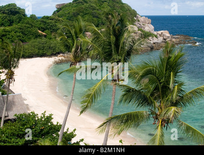 Tranquillo ed incontaminato Hat Sai Daeng sulla spiaggia di Ko Tao Island in Thailandia Foto Stock