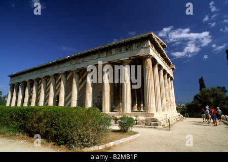 Grecia, Atene, Agora, Teseione, tempio di Efesto Foto Stock