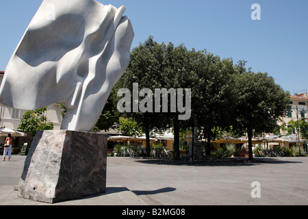 Piazza garibaldi a Forte dei Marmi Versilia Lucca Toscana settentrionale costa Italia Europa Foto Stock